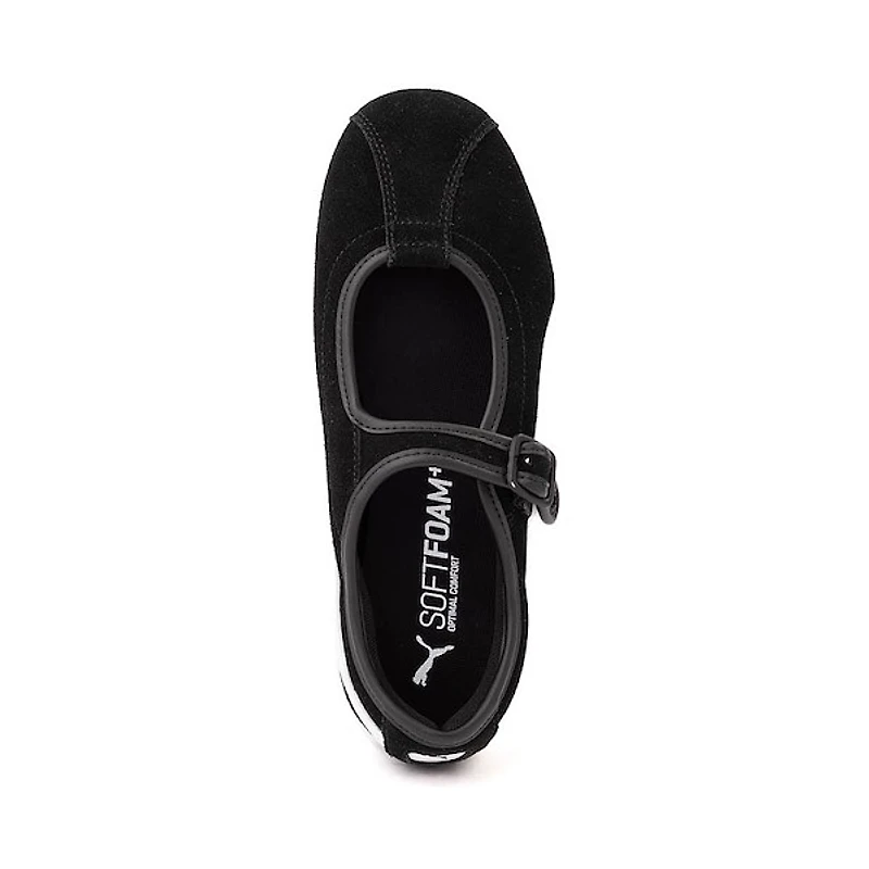 Womens PUMA Tacklette Sneaker - Black / White Gum