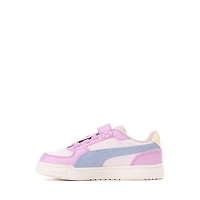 PUMA x Dora the Explorer Caven Athletic Shoe - Baby / Toddler Mauve Glow Chambray Blue Powder Pink
