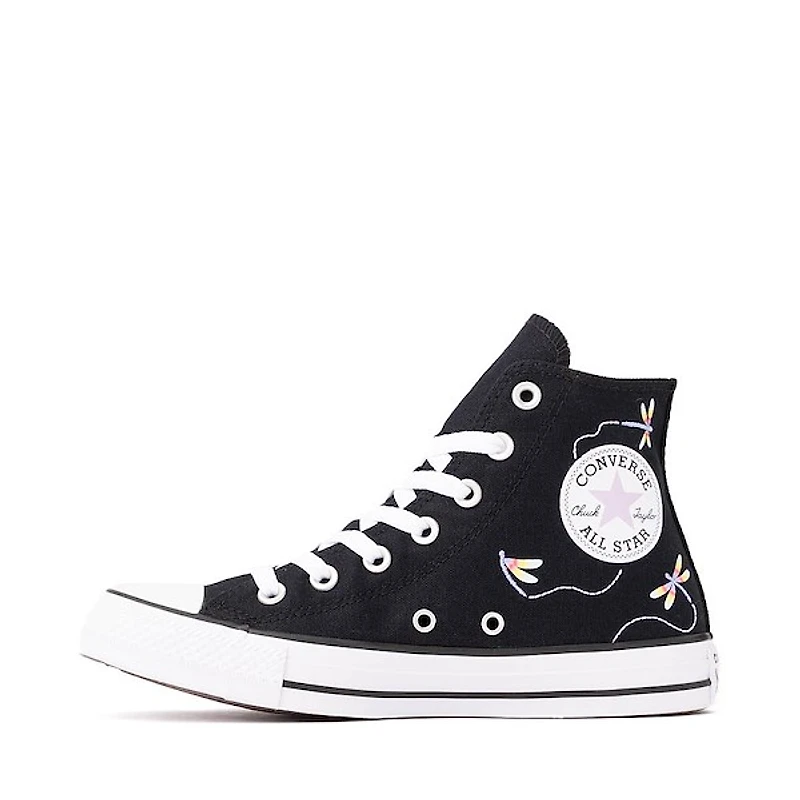 Converse Chuck Taylor All Star Dragonflies High-Top Sneaker - Black / Lavender Latte White
