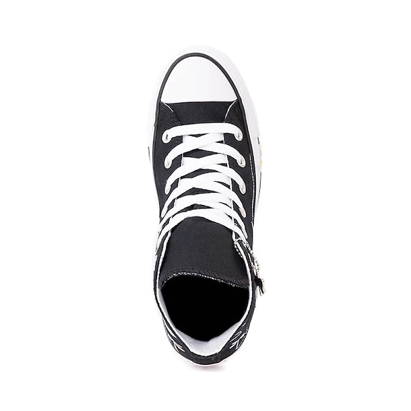 Converse Chuck Taylor All Star Dragonflies High-Top Sneaker - Black / Lavender Latte White