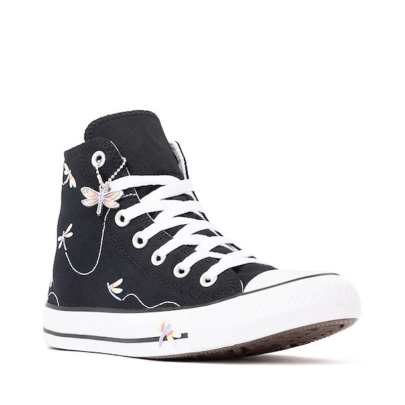 Converse Chuck Taylor All Star Dragonflies High-Top Sneaker - Black / Lavender Latte White
