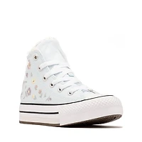 Converse Chuck Taylor All Star Lift Flower High-Top Sneaker - Little Kid Cold Touch