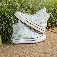 Converse Chuck Taylor All Star Lift Flower High-Top Sneaker - Little Kid Cold Touch
