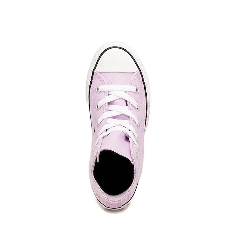 Converse Chuck Taylor All Star High-Top Dragonfly Sneaker - Little Kid Lavender Latte