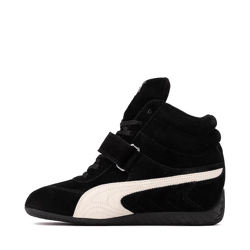 Womens PUMA Speedcat Wedge Athletic Shoe - Black / White