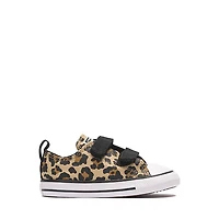 Converse Chuck Taylor All Star Easy-On Leopard Low-Top Sneaker - Baby / Toddler Hay Day Black Honey Stick