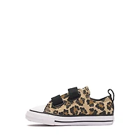 Converse Chuck Taylor All Star Easy-On Leopard Low-Top Sneaker - Baby / Toddler Hay Day Black Honey Stick