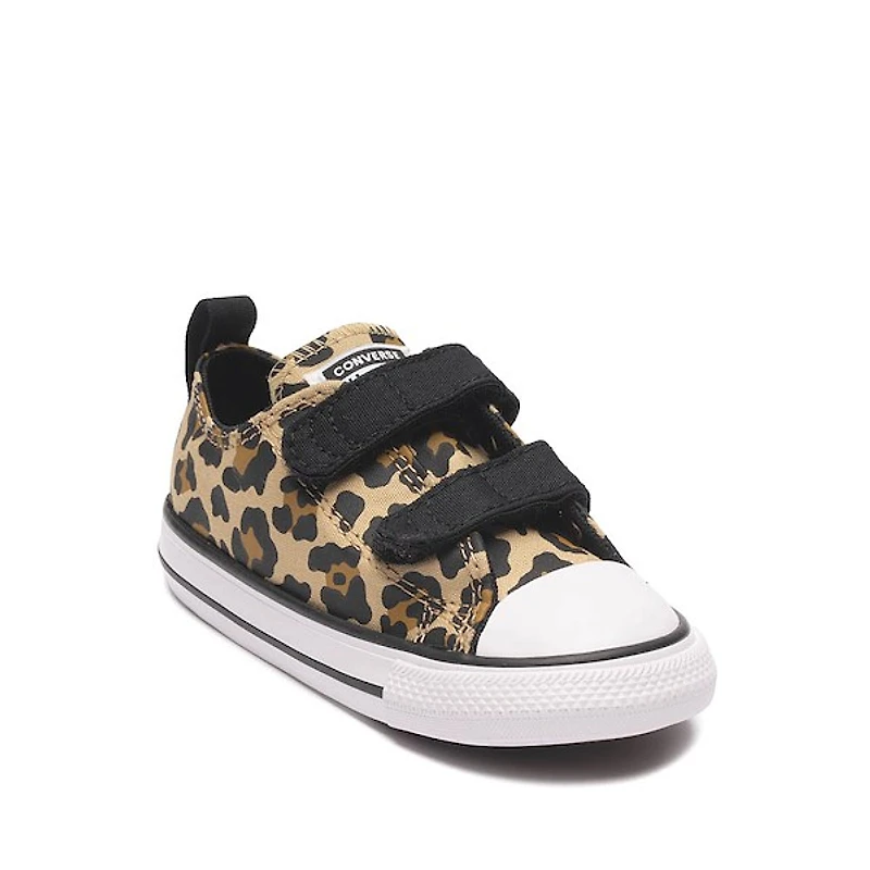 Converse Chuck Taylor All Star Easy-On Leopard Low-Top Sneaker - Baby / Toddler Hay Day Black Honey Stick