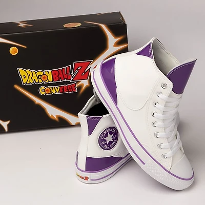 Converse x Dragon Ball Z Chuck Taylor All Star High-Top Frieza Sneaker - Lucent White / Tillandsia Purple