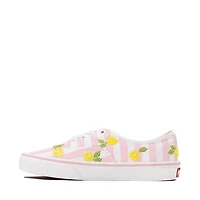 Vans Authentic Lemons & Stripes Skate Shoe - Light Pink / White Yellow