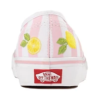 Vans Authentic Lemons & Stripes Skate Shoe - Light Pink / White Yellow