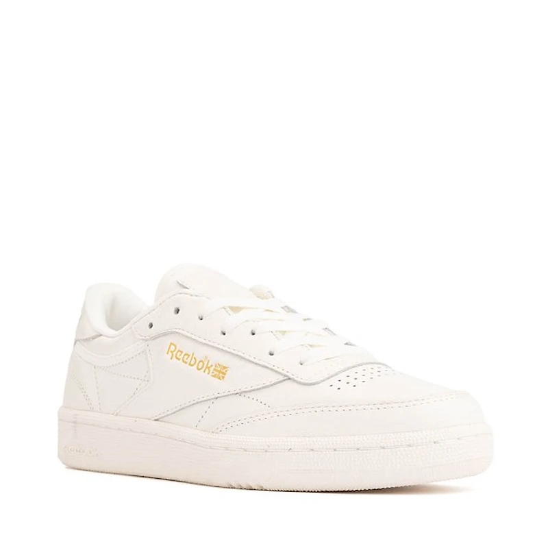 Mens Reebok Club C 85 Athletic Shoe - White / Chalk Gold