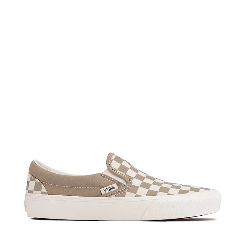 Vans Slip-On Checkerboard Skate Shoe - Tan / White