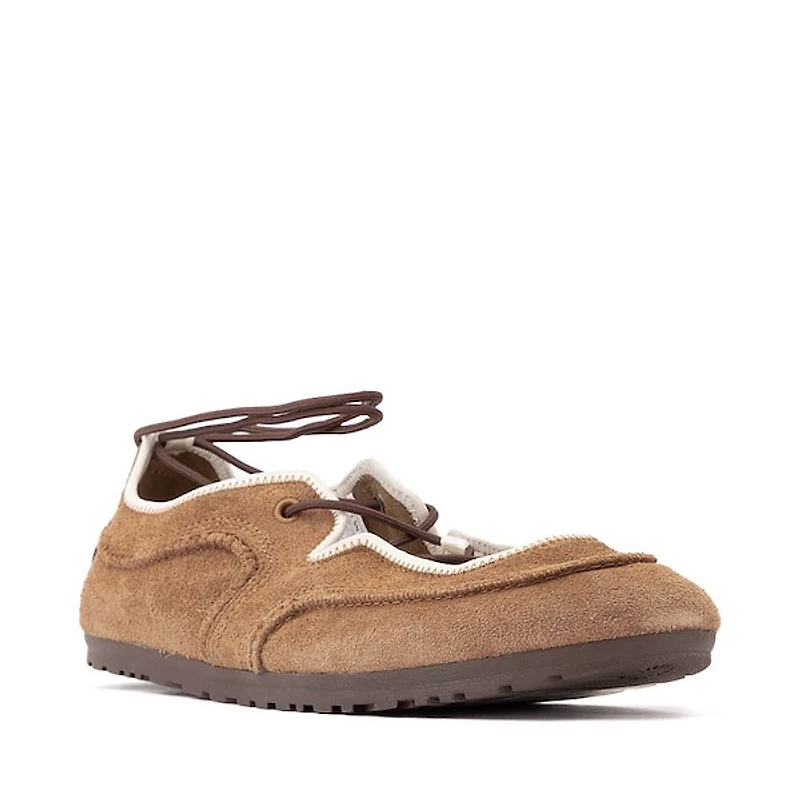Womens UGG® Quill Ballet Sneaker - Chestnut / Sand