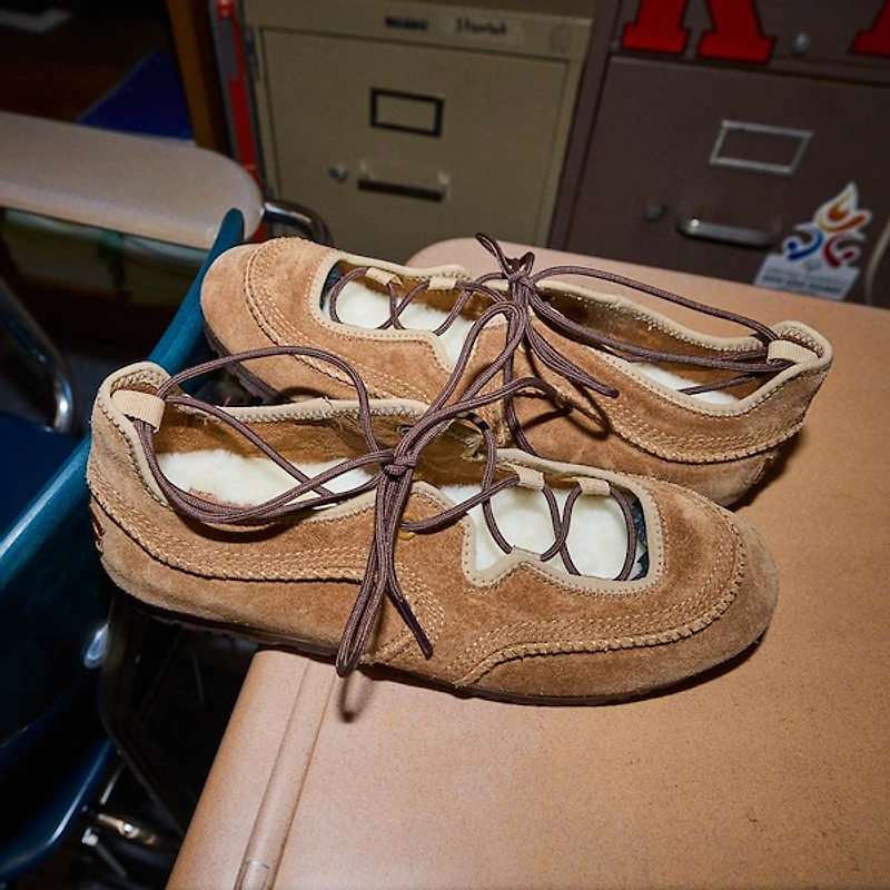 Womens UGG® Quill Ballet Sneaker - Chestnut / Sand