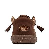 Mens HEYDUDE Wally Stretch Casual Shoe - Chocolate