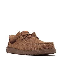 Mens HEYDUDE Wally Stretch Casual Shoe - Chocolate