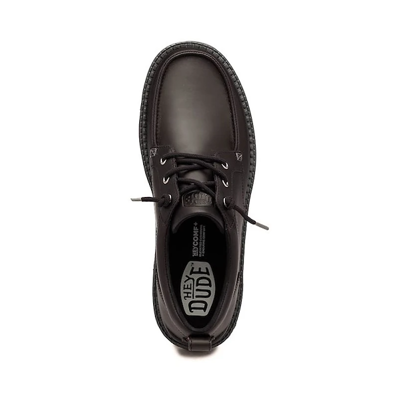 Mens HEYDUDE Flint Casual Shoe - Black