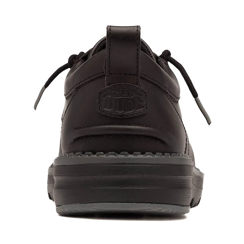 Mens HEYDUDE Flint Casual Shoe - Black