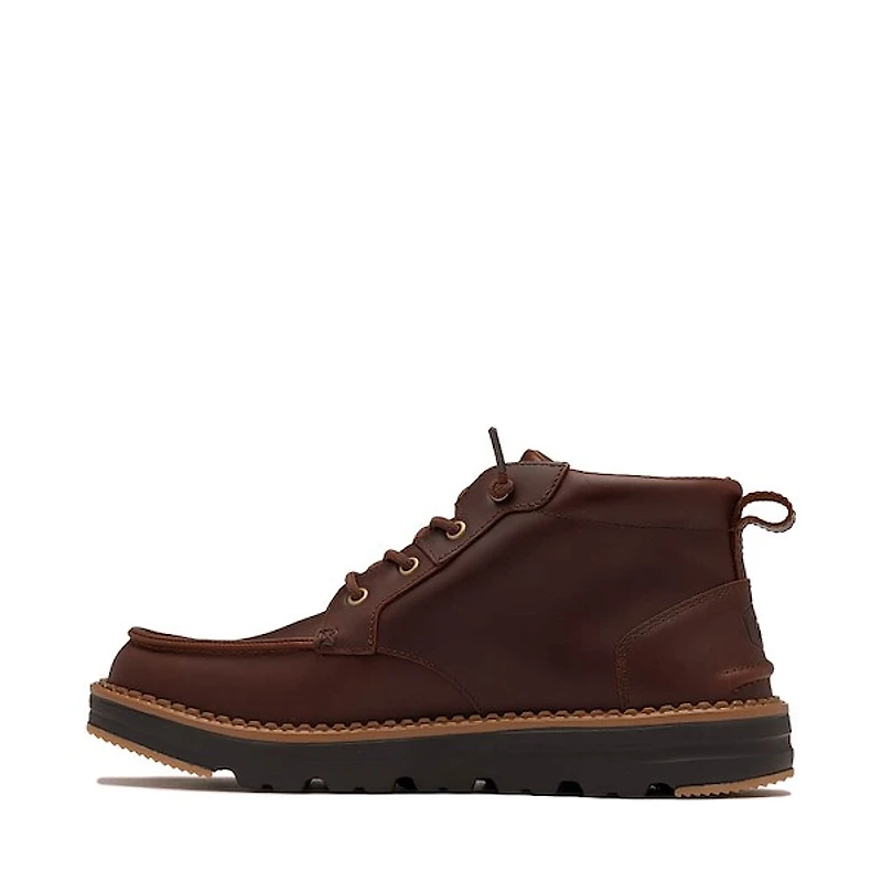 Mens HEYDUDE Flint Boot - Argan / Chocolate