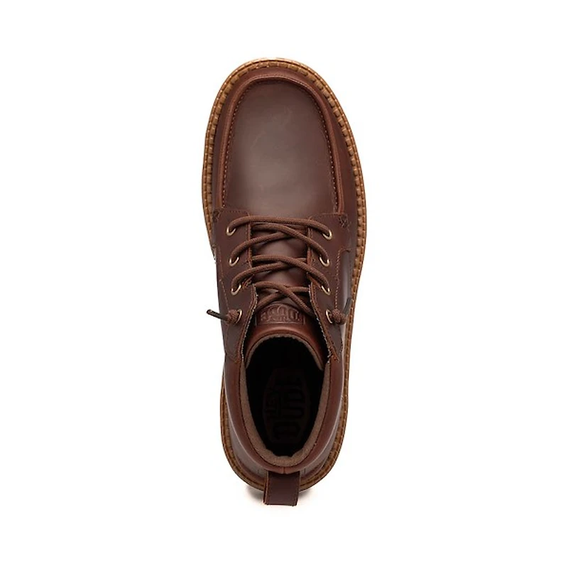 Mens HEYDUDE Flint Boot - Argan / Chocolate