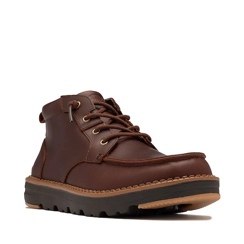 Mens HEYDUDE Flint Boot - Argan / Chocolate