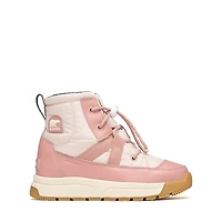 Sorel Whitney&trade III Mid Waterproof Boot - Big Kid - Pink Salt / Eraser Pink