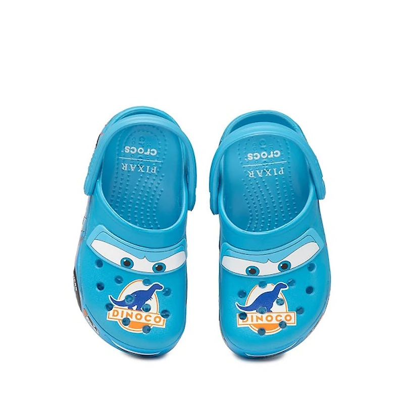 Disney and Pixar Cars Crocs Lightning McQueen Dinoco Crocband&trade Clog - Baby / Toddler Blue