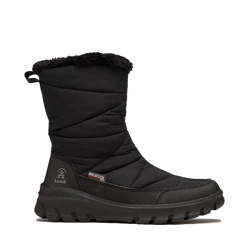 Womens Kamik Snowdon Zip Winter Boot - Black