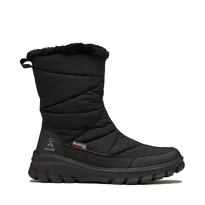 Womens Kamik Snowdon Zip Winter Boot - Black