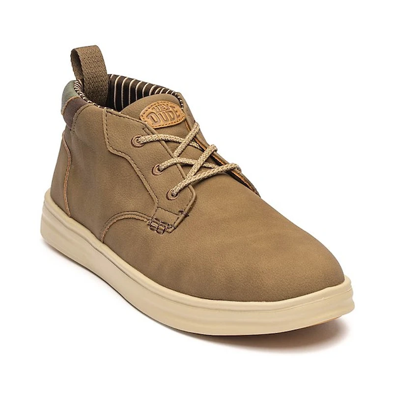 Mens HEYDUDE Paul Pro Mid Classic Casual Shoe - Nut