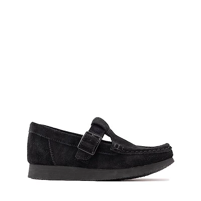 Clarks Wallabee Evo T-Bar Mocassin - Little Kid Black