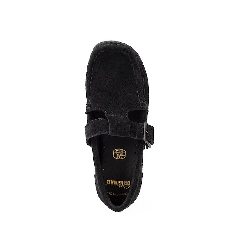 Clarks Wallabee Evo T-Bar Mocassin - Little Kid Black