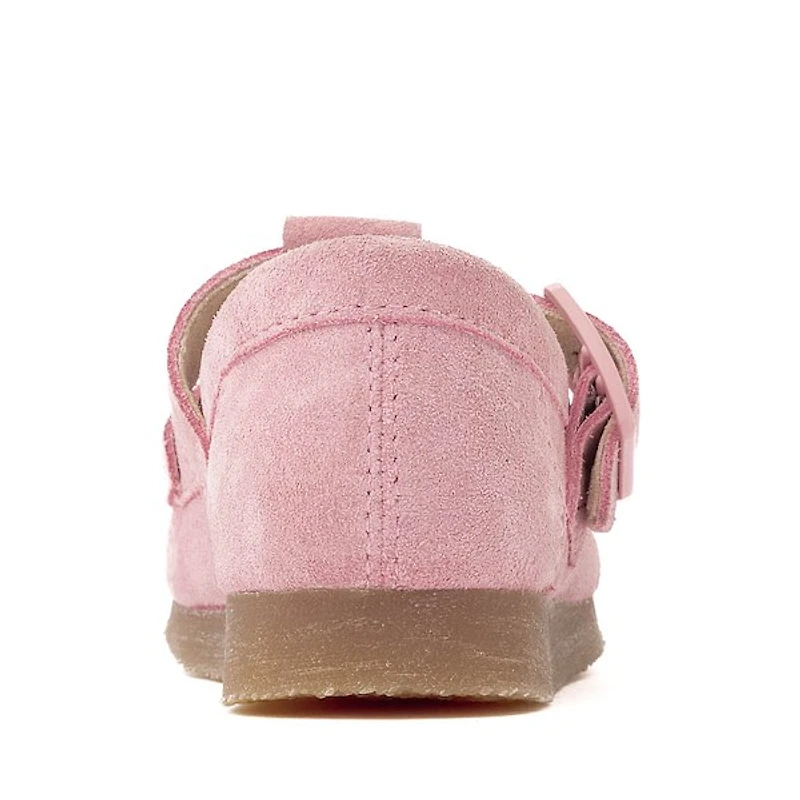Clarks Wallabee Evo T-Bar Mocassin - Toddler Dusty Pink