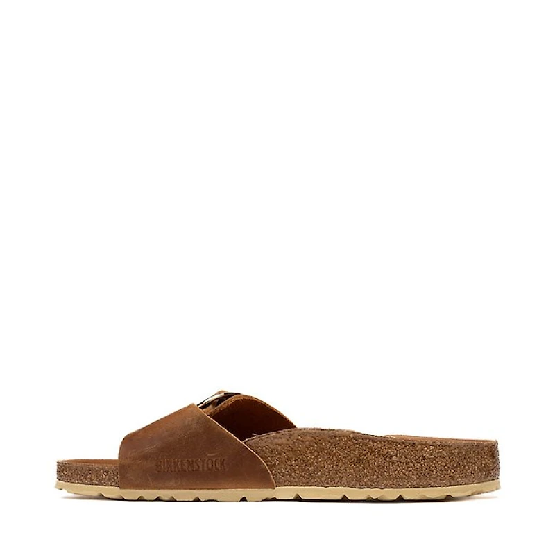 Womens Birkenstock Madrid Big Buckle Slide Sandal - Cognac