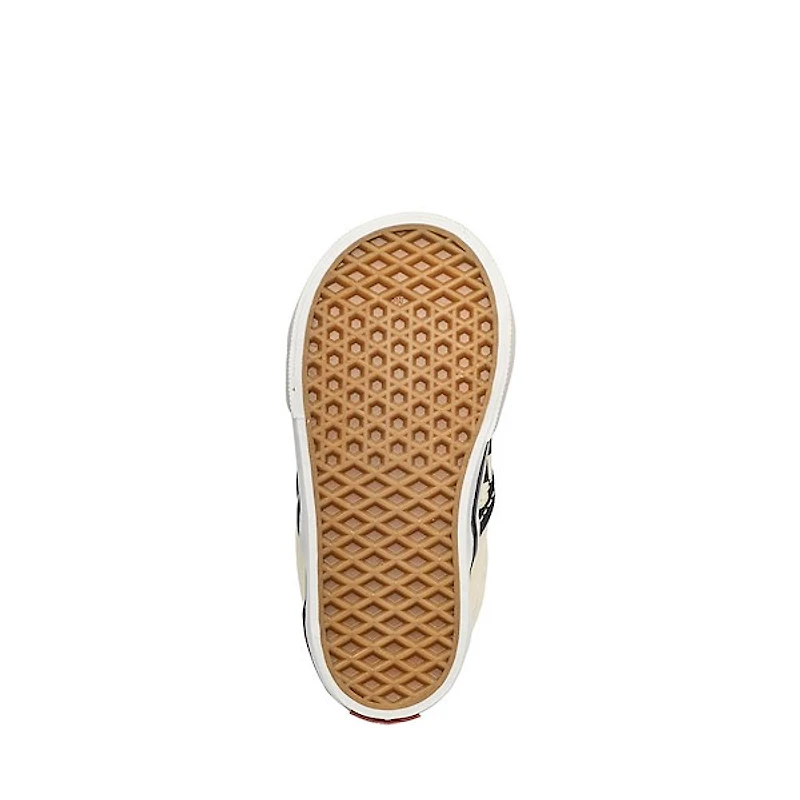 Vans Classic Slip-On Checkerboard Skate Shoe - Baby / Toddler Black Off White