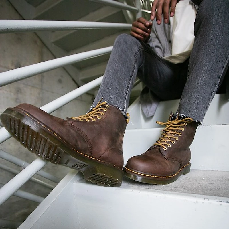 Dr. Martens 1460 8-Eye Aztec Crazy Horse Boot - Brown
