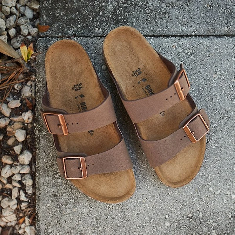 Birkenstock Arizona Slide Sandal - Little Kid Mocha