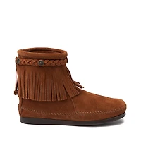 Womens Minnetonka Back Zip Boot - Chestnut