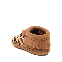 Minnetonka Riley Leopard Bootie - Baby / Toddler Tan