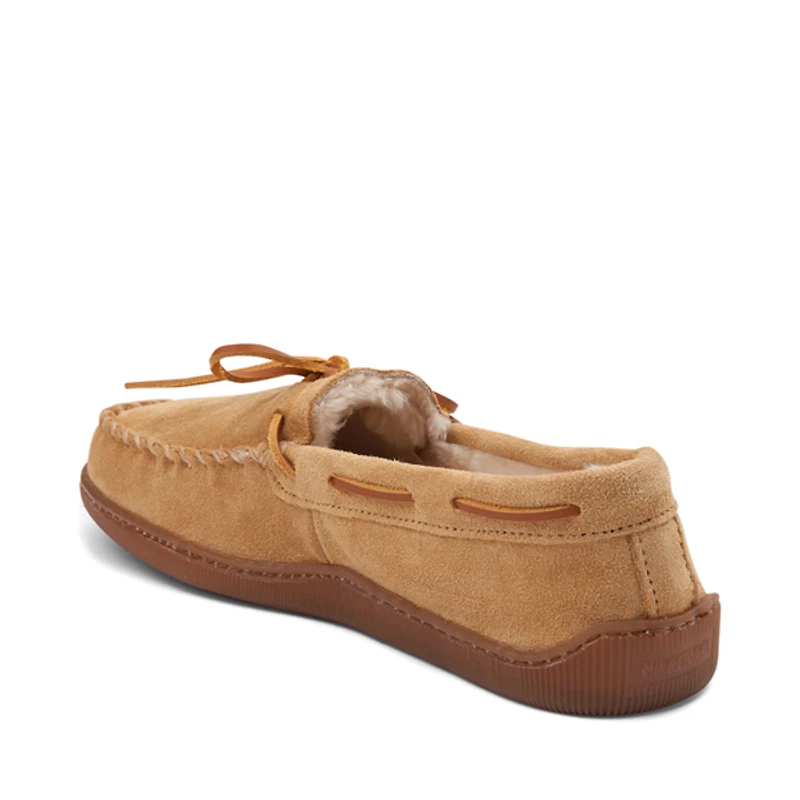 Mens Minnetonka Pile Lined Hardsole Slipper