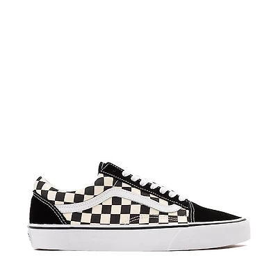 Vans Old Skool Checkerboard Skate Shoe - Black / White