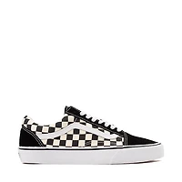 Vans Old Skool Checkerboard Skate Shoe - Black / White