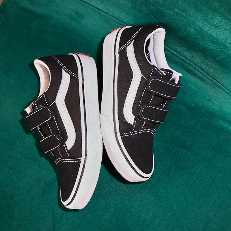 Vans Old Skool V Skate Shoe - Little Kid Black