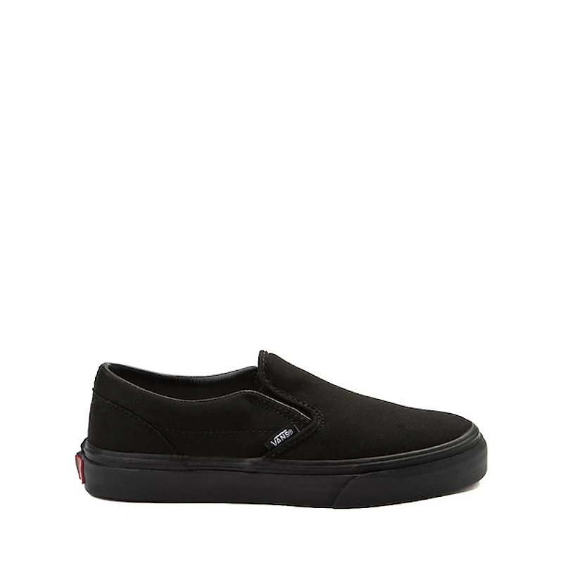 Vans Classic Slip-On Skate Shoe - Little Kid Black Monochrome