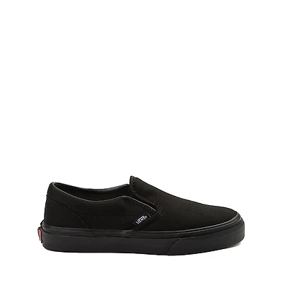 Vans Classic Slip-On Skate Shoe - Little Kid Black Monochrome