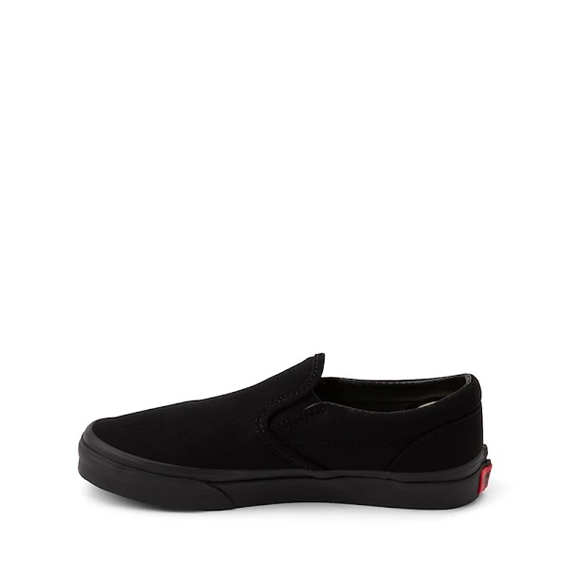 Vans Classic Slip-On Skate Shoe - Little Kid Black Monochrome