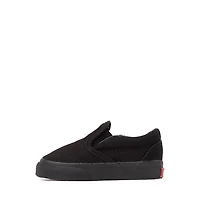 Vans Slip-On Skate Shoe - Baby / Toddler Black Monochrome