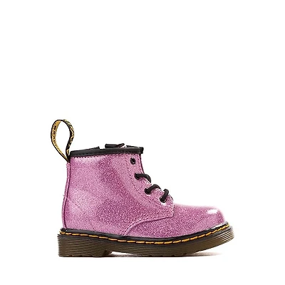 Dr. Martens 1460 4-Eye Glitter Boot - Baby / Toddler Pink
