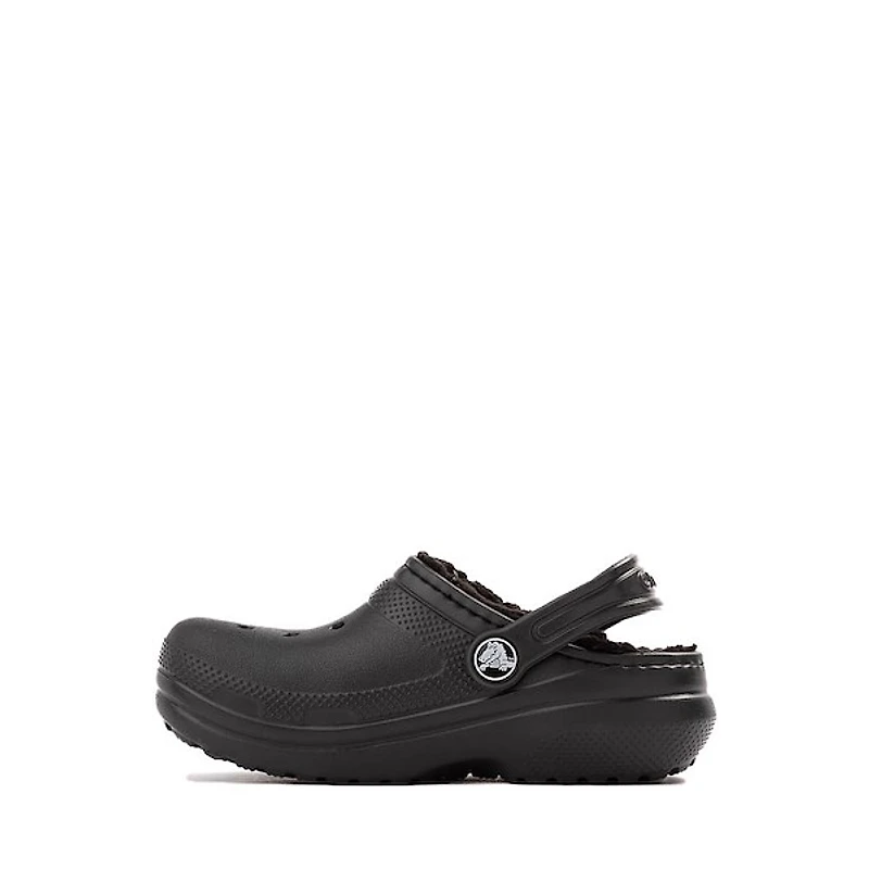 Crocs Classic Fuzz-Lined Clog - Baby / Toddler Black